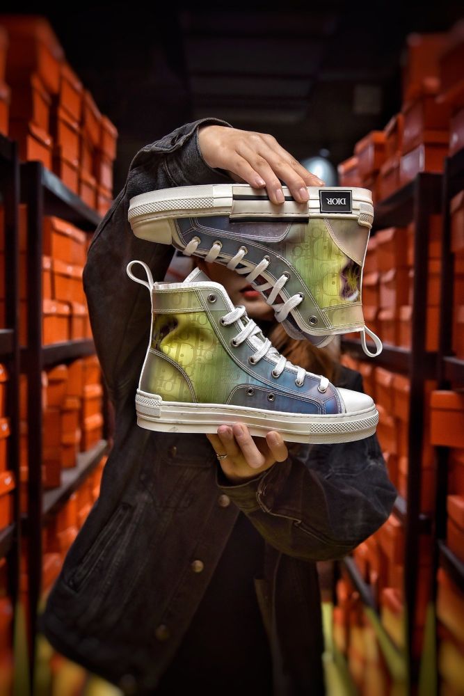 Dior B23 Oblique High Top Sneakers