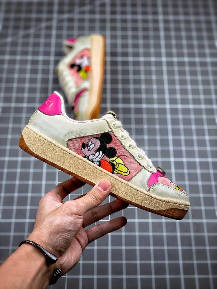 Gucci Distressed leather sneaker