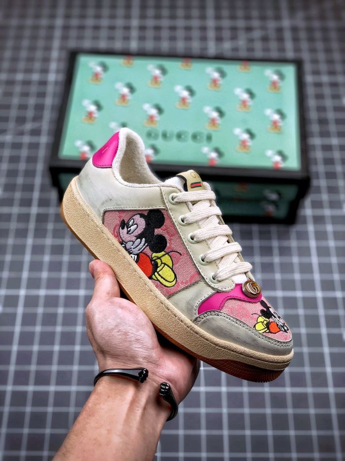 Gucci Distressed leather sneaker