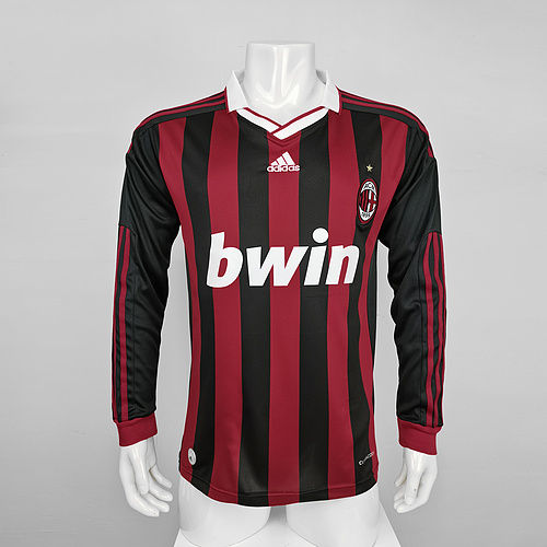 09/10 AC Milan home long sleeve Soccer Jersey