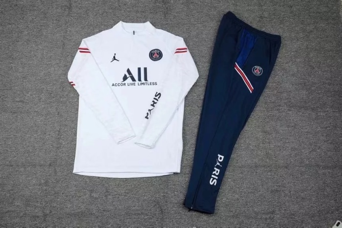 Kids PSG x Jordan Training Suit White II 2021/22