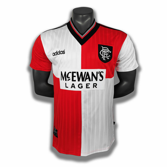 95/96 Rangers red Soccer Jersey