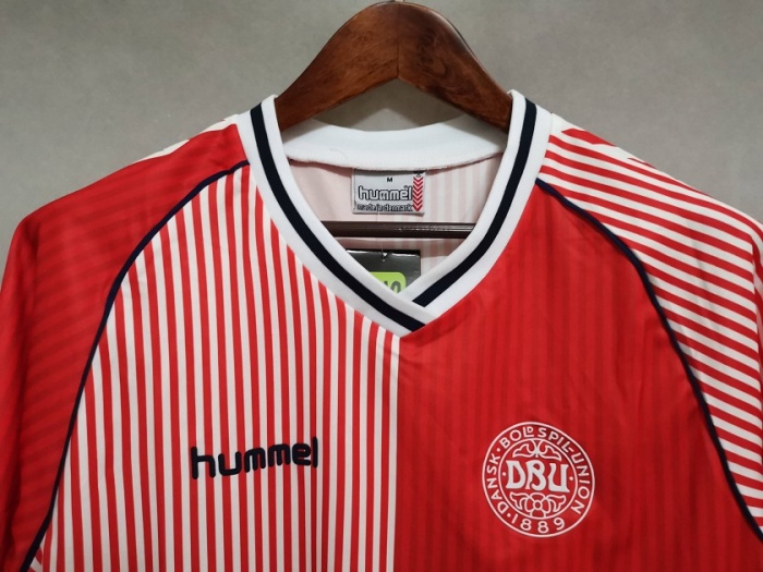 1986 Denmark home retro jersey