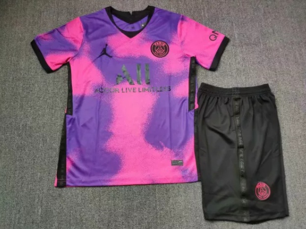 21/21 Paris Saint-Germain Fourth soccer Jersey and short kit