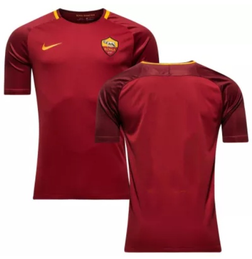 2017-2018 Roma home retro jersey
