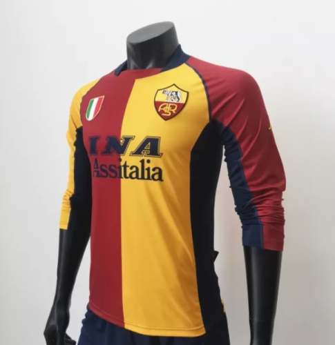 2001-2002 Roma L/S home retro jersey