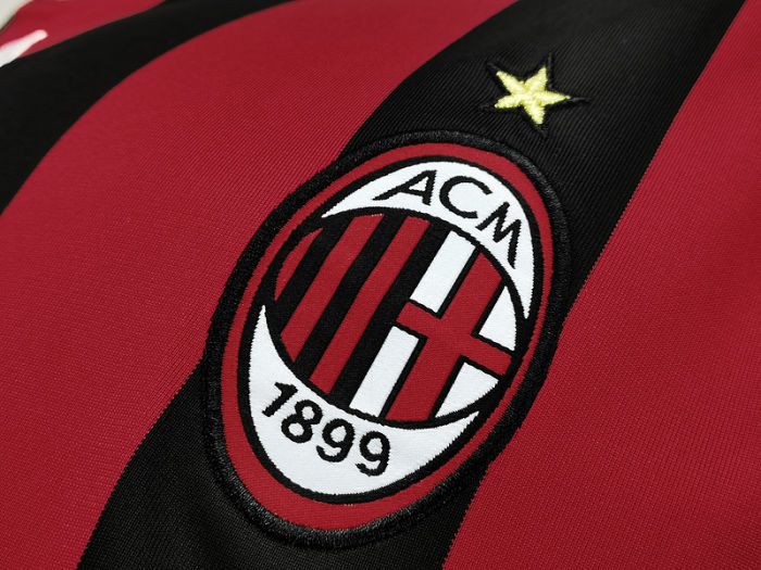 09/10 AC Milan home long sleeve Soccer Jersey