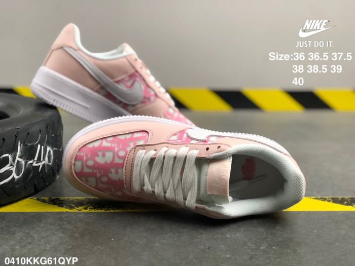 Dior co branded nike air force one low top board shoe