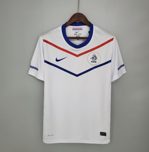 Retro Netherlands 2010 away short sleeve training suit