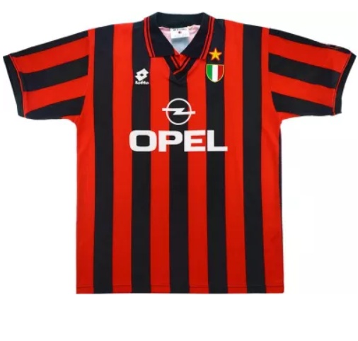 1996-1997 AC Milan home retro jersey