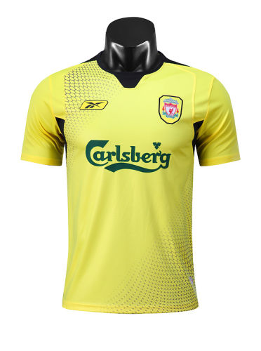 2004 / 2005 Liverpool yellow Soccer Jersey