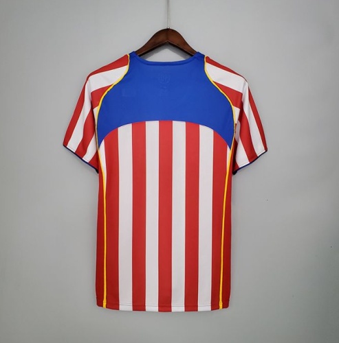 Retro Atletico Madrid 04/05 home short sleeve training suit