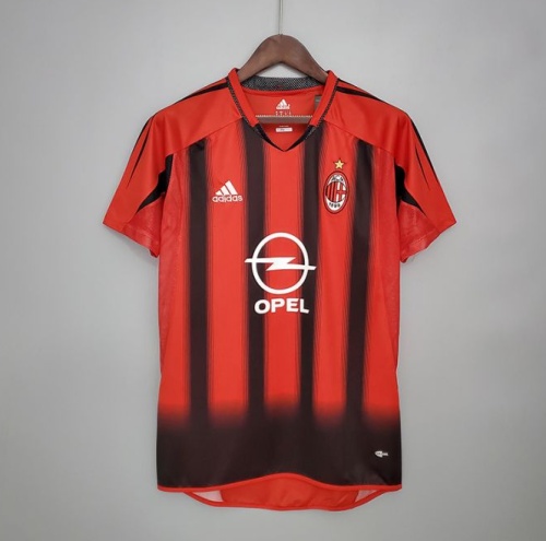 Retro 04/05 AC Milan home short sleeve training suit