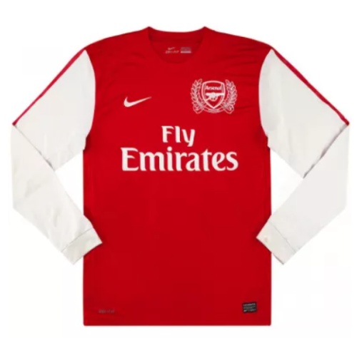 2011-2012 Arsenal home stadium 125th anniversary L/S retro jersey