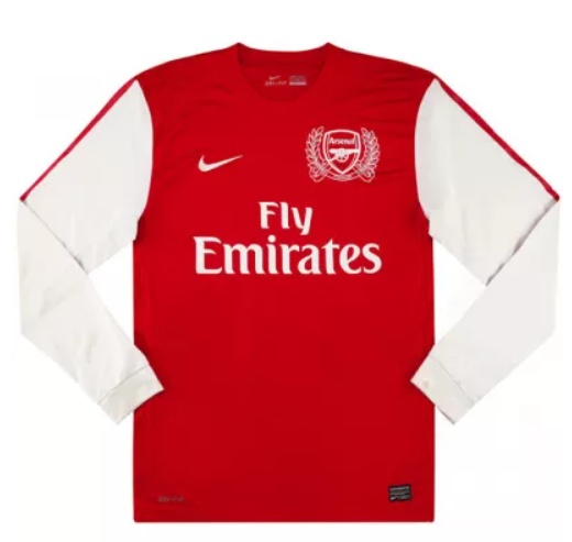 2011-2012 Arsenal home stadium 125th anniversary L/S retro jersey
