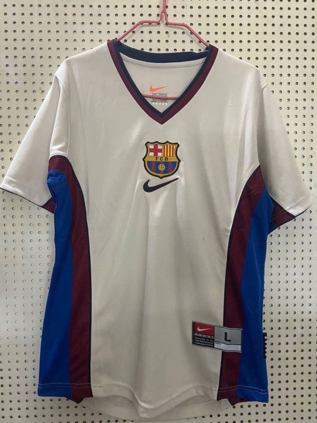 1998 Barcelona grey Soccer Jersey