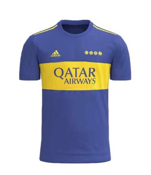 Boca juniors home jersey soccer match men's first sportswear football shirt 2021-2022