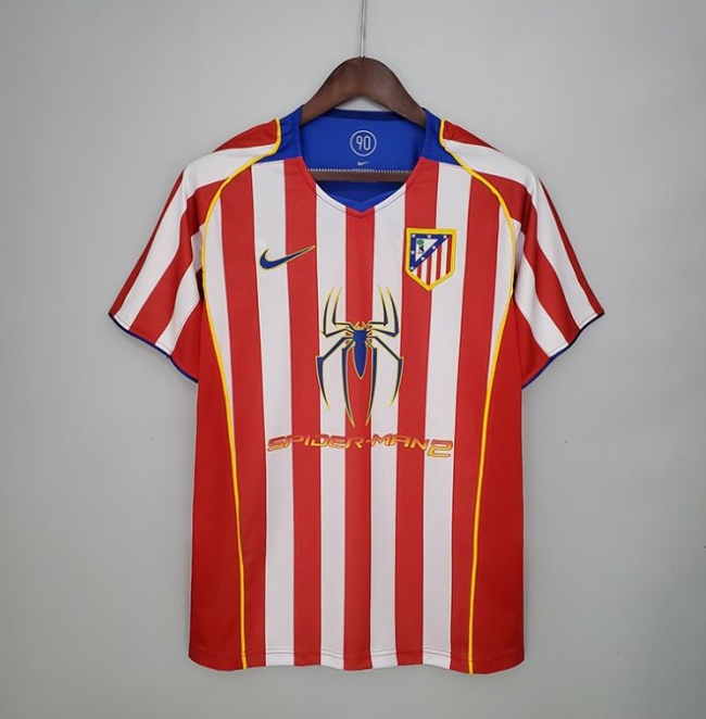 Retro Atletico Madrid 04/05 home short sleeve training suit