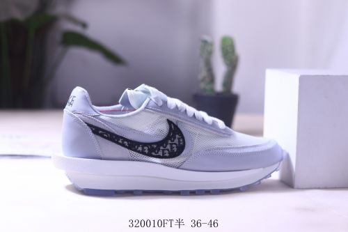 Dior x Nike LDV Waffle Daybreak Grey/Black Oblique