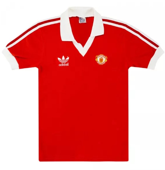 1980 Manchester United red Soccer Jersey