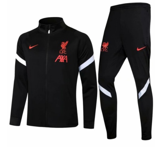 2021-2022 Liverpool black jacket training suit