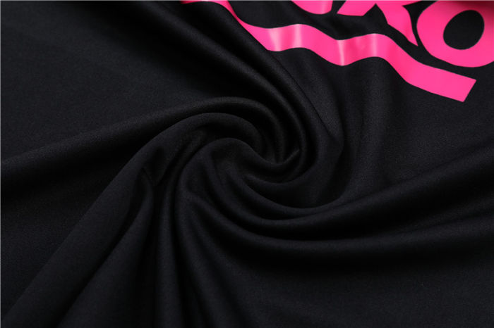 2021-2022 Barcelona Kids black half pull training suit and pants