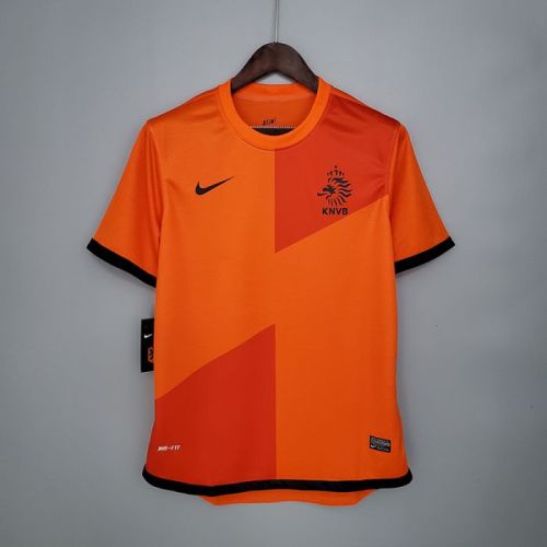 Retro Holland 2012 home version short sleeve training suit