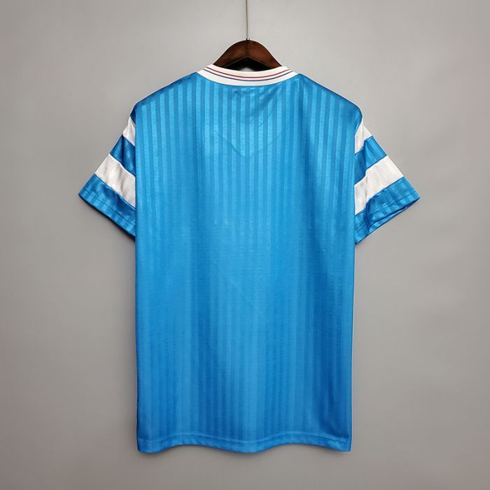Retro 1990 Marseille away short sleeve training suit