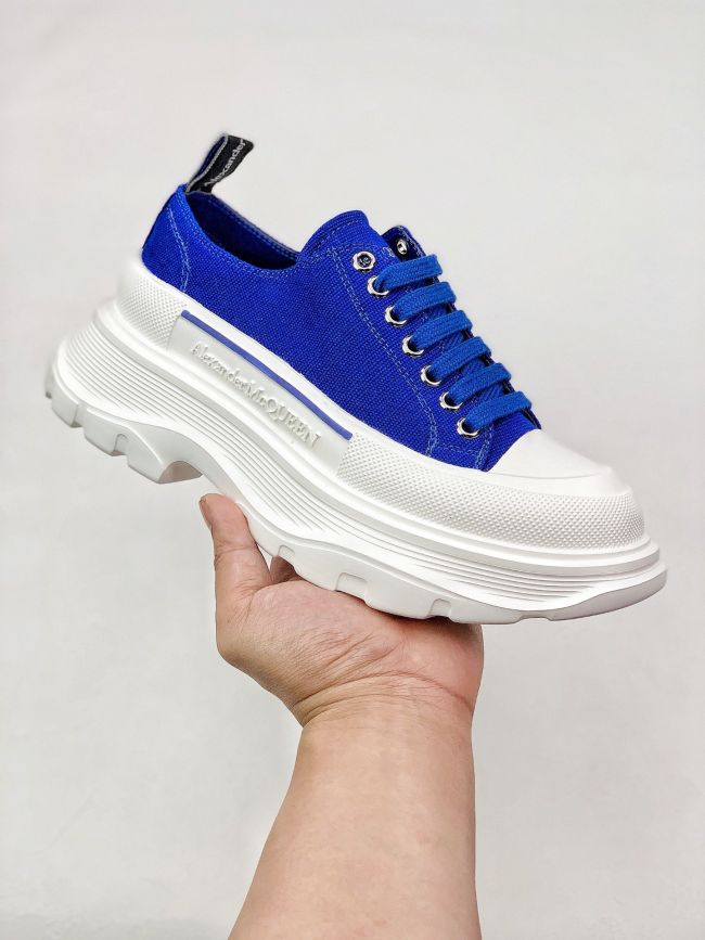 Alexander McQueen lace up canvas shoes