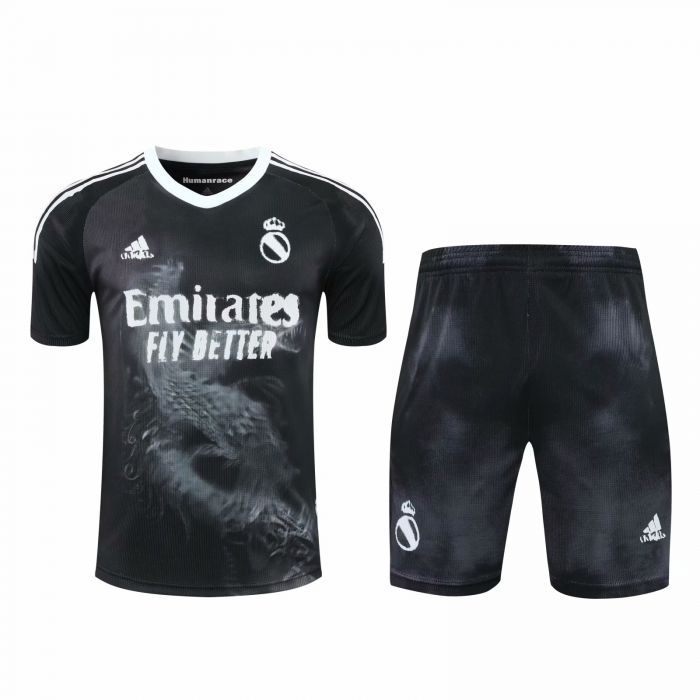 2021 Real Madrid Black Joint Training Suit (Shirt + Pant)