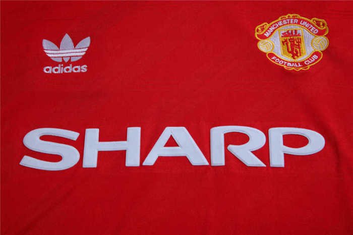 1986 Manchester United HOME SOCCER JERSEY
