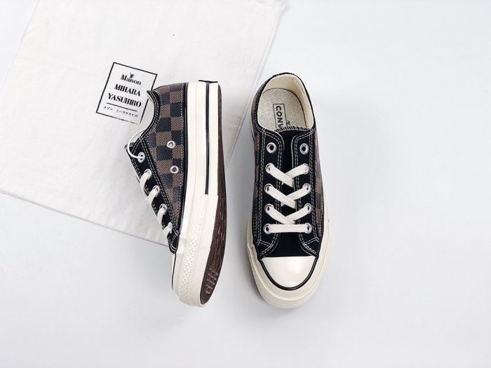 Converse x Louis Vuitton canvas shoes