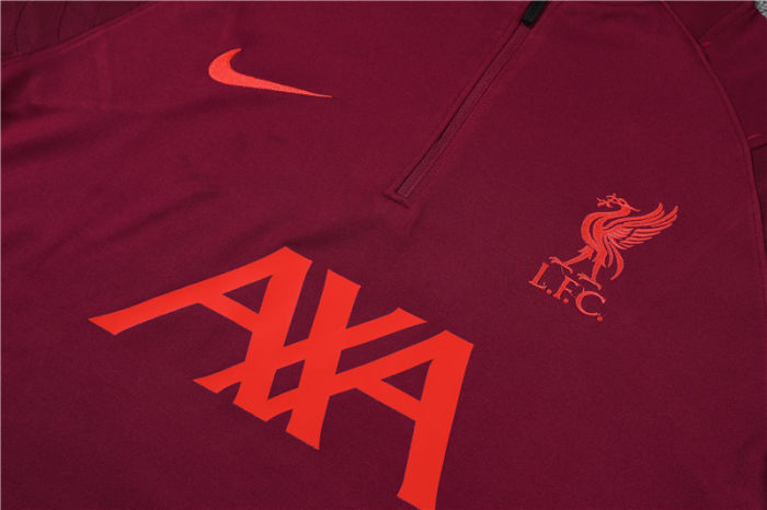 2021-2022 Liverpool red half pull jacket training suit