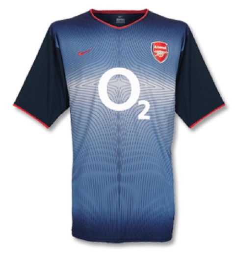 Arsenal 02/03 Away Blue Soccer Jersey