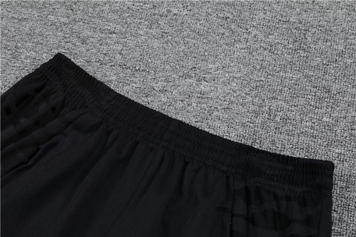 2021-2022 Barcelona Kids black half pull training suit and pants