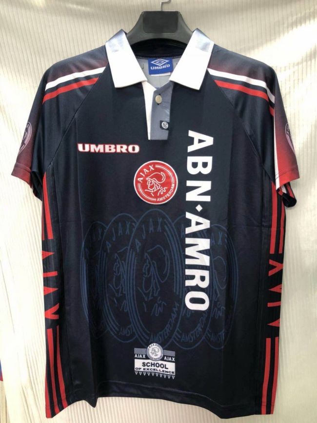 1998 Ajax  black Soccer Jersey