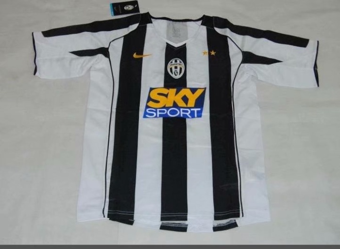 04-05 Adult Juventus home blue retro soccer jersey football shirt
