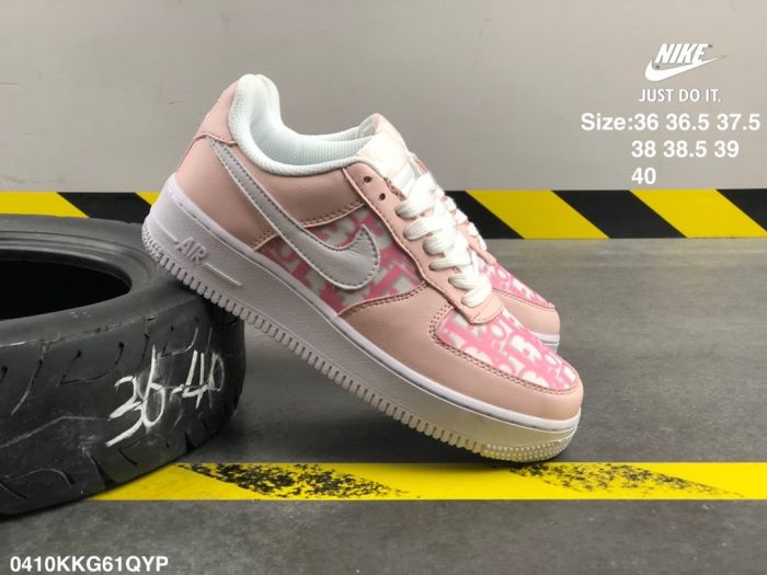 Dior co branded nike air force one low top board shoe