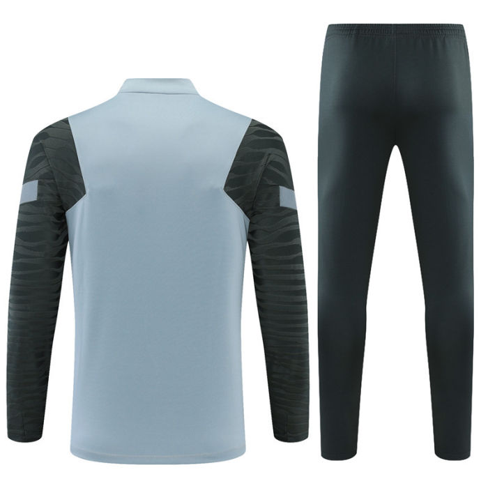 2021-2022 Liverpool Kids Grey Half Pull Training Suit and Pants