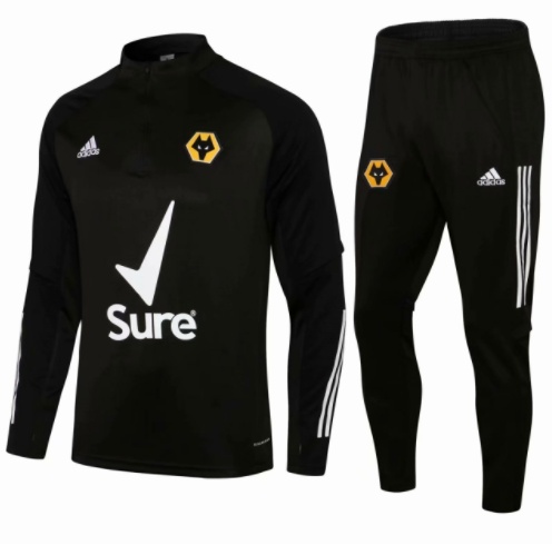 2021-2022 Wolverhampton Wanderers F.C. black jacket training suit