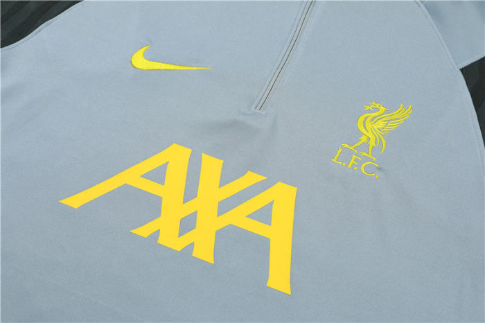 2021-2022 Liverpool Grey Half Pull Training Suit and Pants