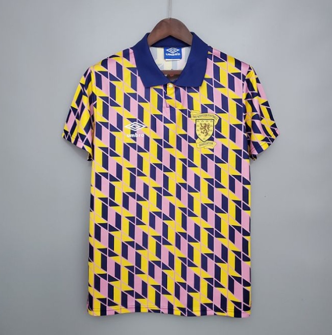 Retro Scotland 1988/89 third away version short sleeve training suit