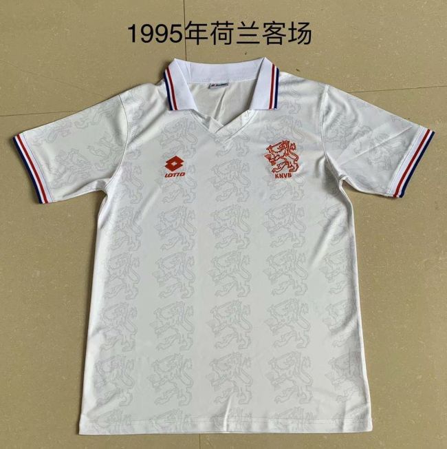 1995  Netherlands  white soccer jersey