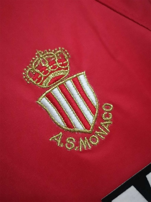 99-00 Adult Monaco home red retro soccer jersey football shirt