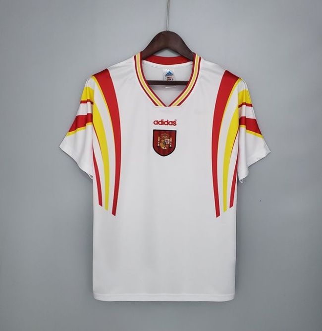 Retro Spain La Liga League 1996 away short sleeve training suit