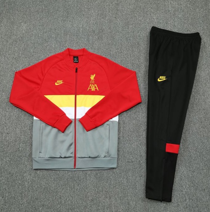 2021 Liverpool Gray Red Jacket Training SuitTop + Pant)