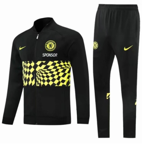 2021-2022 Chelsea black jacket training suit