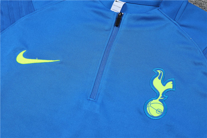 2021-2022 Tottenham Hotspur blue half pull training suit plus pants