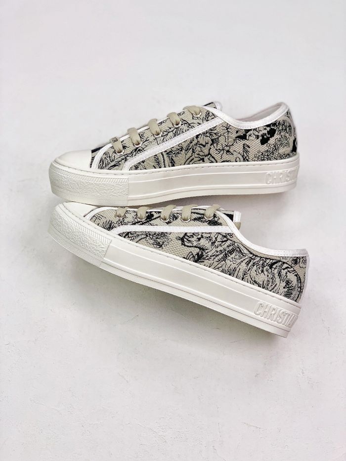 Dior logo 3D canvas shoes