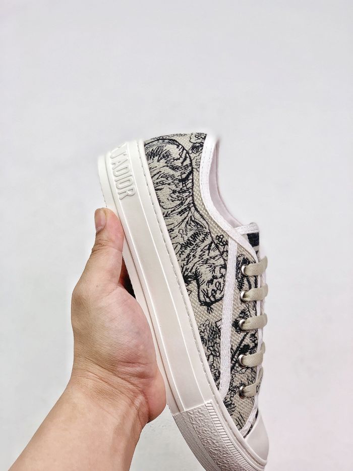 Dior logo 3D canvas shoes